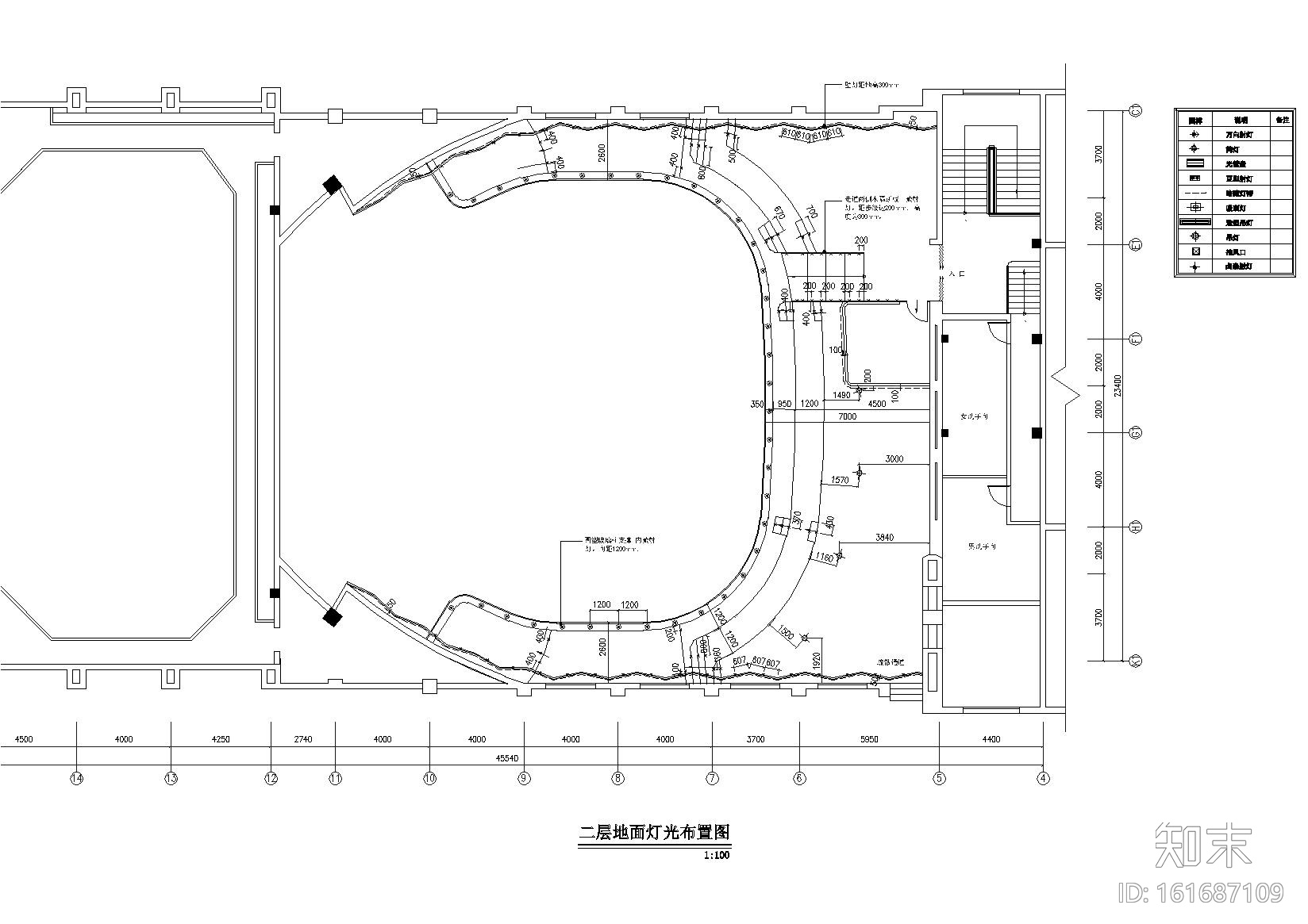 [湖南]时尚文化艺术殿堂高档音乐剧院室内装修施工图（含...施工图下载【ID:161687109】