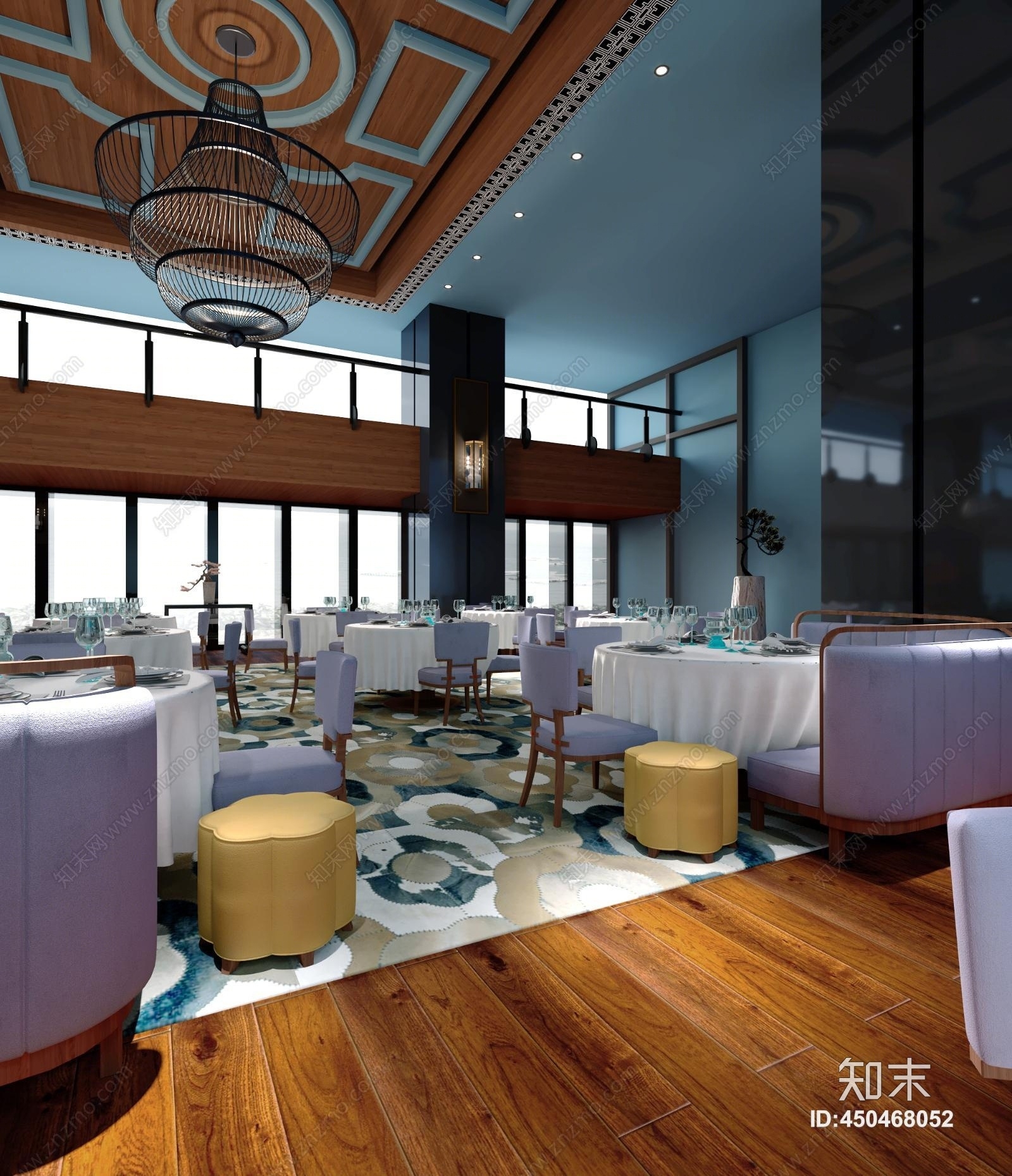 现代餐厅3D模型下载【ID:450468052】