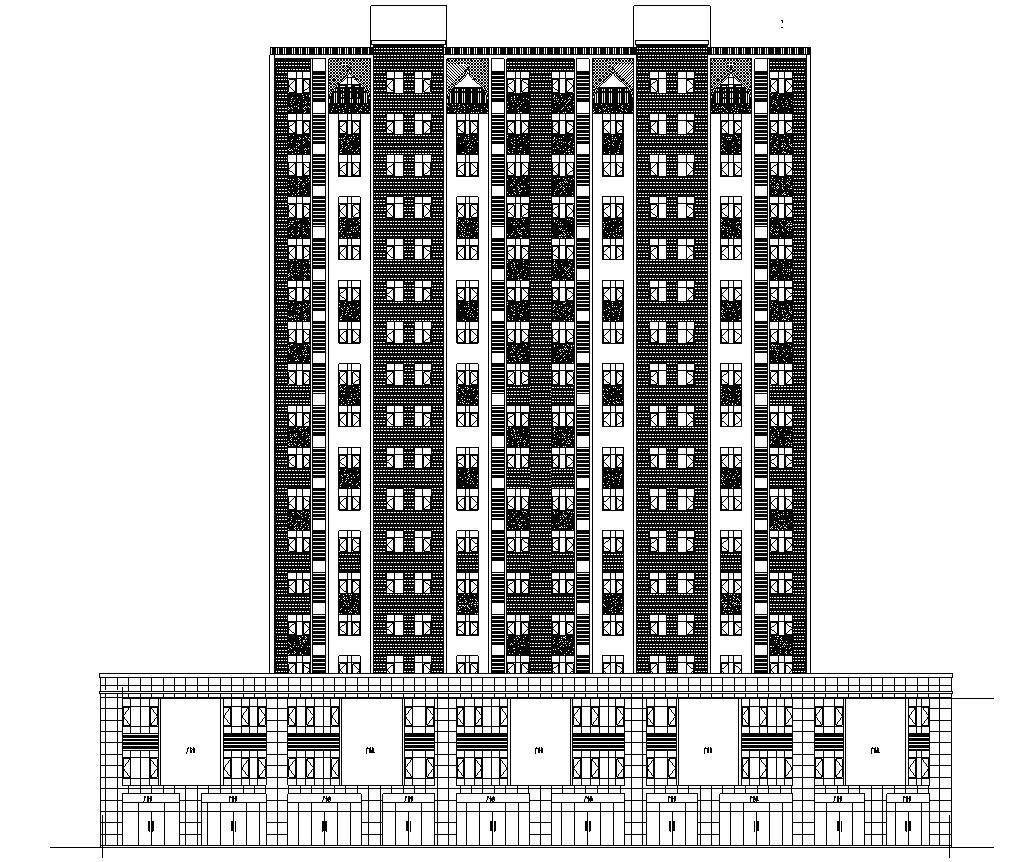 [宁夏]18层框架剪力墙结构住宅建筑设计施工图（含全专...cad施工图下载【ID:149530146】