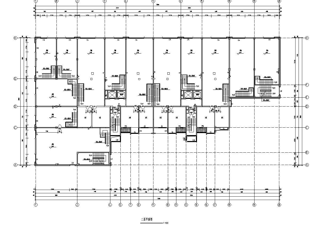 [寧夏]18層框架剪力牆結構住宅建築設計施工圖(含全專.