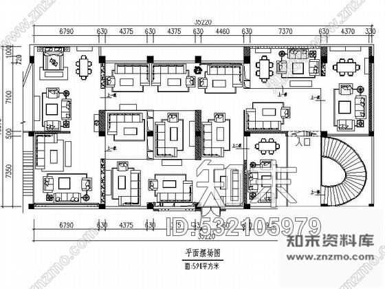 施工图广东某时尚名品展厅室内装修施工图含效果施工图下载【ID:532105979】