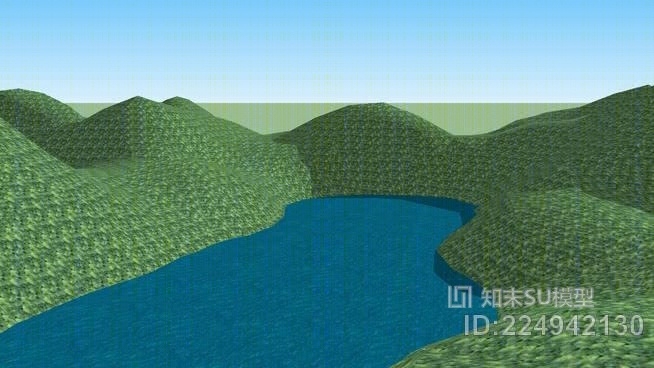 Hills和Lakes地形SU模型下载【ID:224942130】