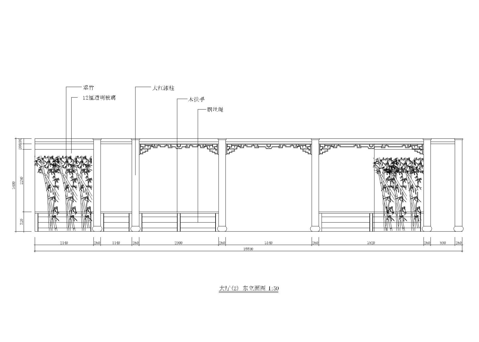 大观园中式餐馆设计施工图cad施工图下载【ID:160422124】