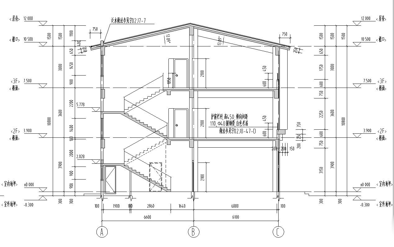 [宁夏]三层框架结构沿街商业建筑施工图（含全专业图纸...cad施工图下载【ID:165607191】