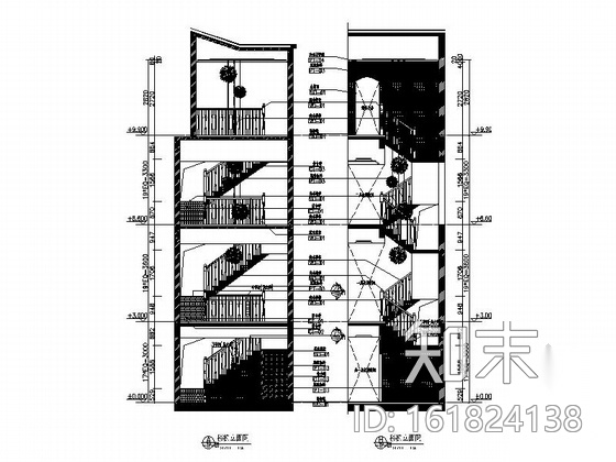 [天津]低调田园质朴三层别墅装修施工图（含效果图）cad施工图下载【ID:161824138】