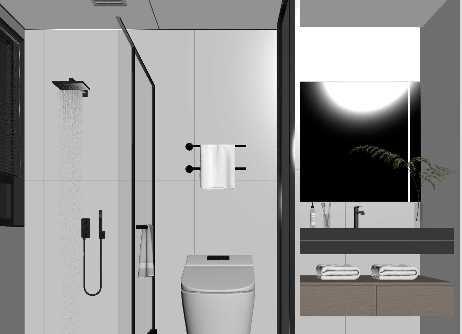 现代卫生间3D模型下载【ID:1214604678】