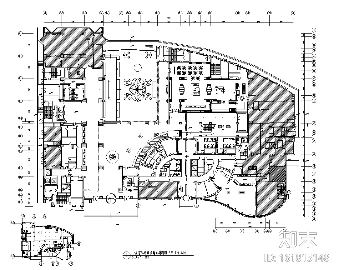 安徽某酒店扩建工程施工图设计+方案设计+效果图cad施工图下载【ID:161815148】