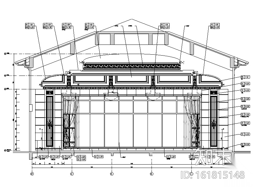 安徽某酒店扩建工程施工图设计+方案设计+效果图cad施工图下载【ID:161815148】