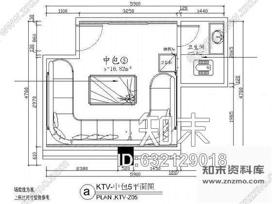 施工图豪华KTV包厢室内装修图Ⅳcad施工图下载【ID:632129018】