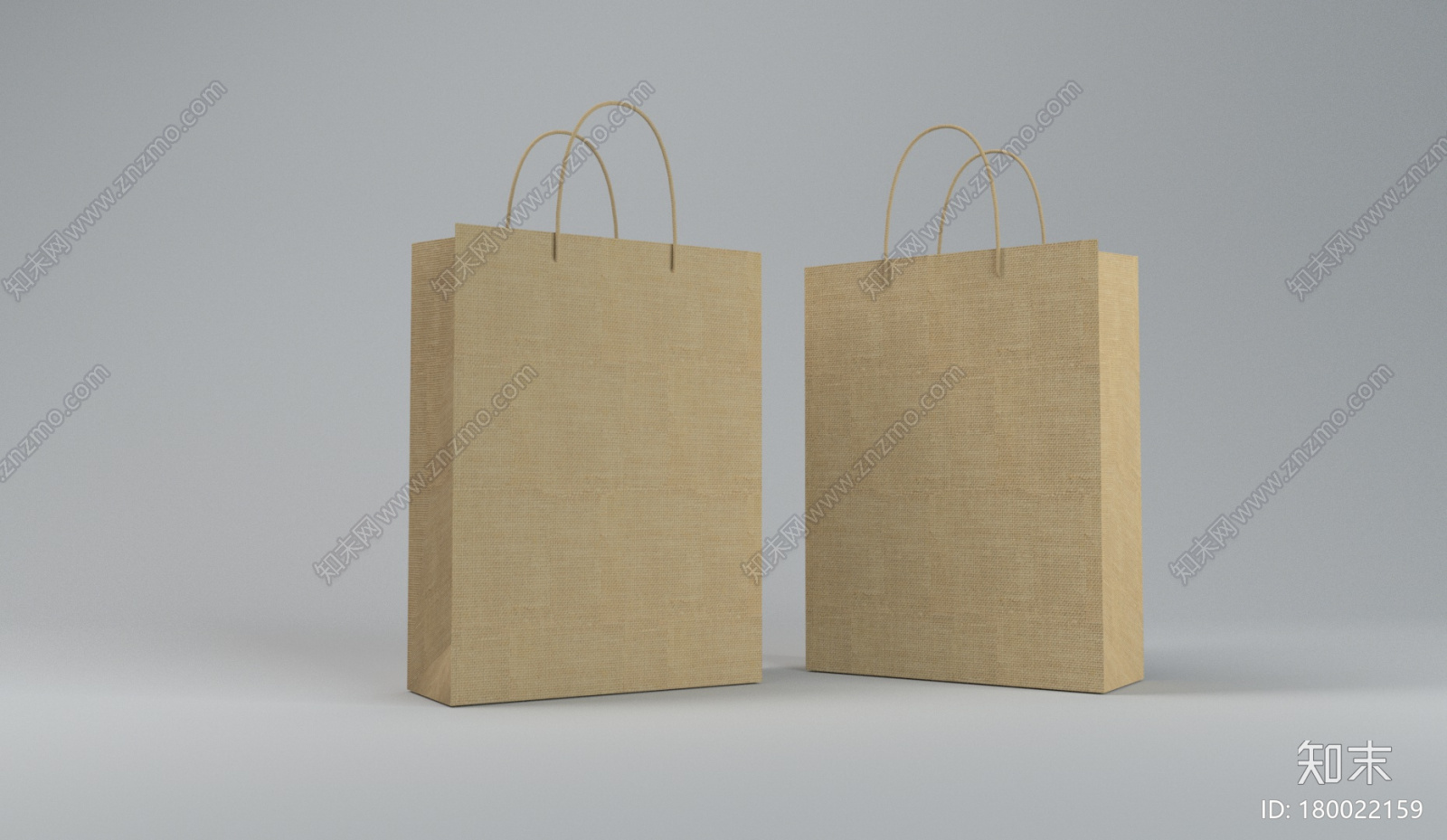常用手提袋包装产品样机CG模型下载【ID:180022159】