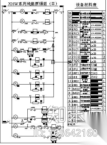 PLC控制交流双速电梯控制原理图cad施工图下载【ID:165642160】