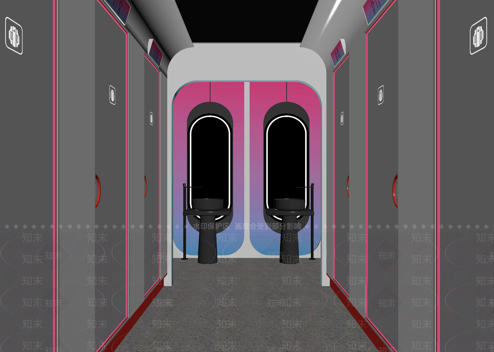 现代走廊3D模型下载【ID:1215180827】