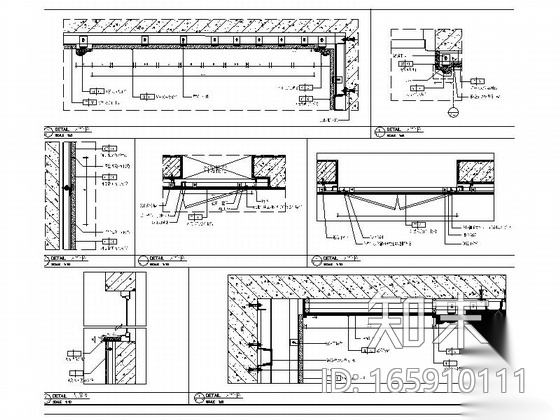 [福州]知名房地产开发商设计公共空间室内施工图cad施工图下载【ID:165910111】