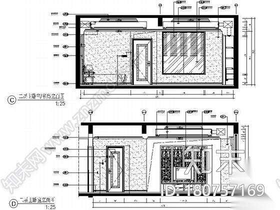 [成都]经典豪华三层别墅样板间室内装修图（含方案文本）cad施工图下载【ID:180757169】