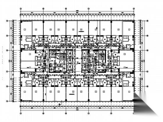 [深圳]26层大型五星级酒店综合体建筑施工图（460间客房...施工图下载【ID:165425109】