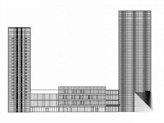 [深圳]26层大型五星级酒店综合体建筑施工图（460间客房...施工图下载【ID:165425109】