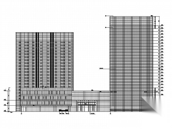 [深圳]26层大型五星级酒店综合体建筑施工图（460间客房...施工图下载【ID:165425109】