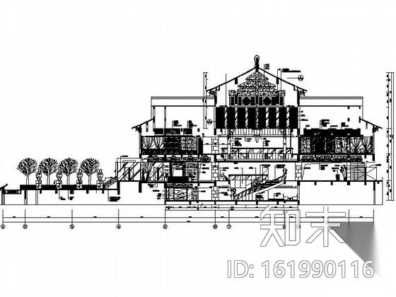 [浙江]普陀山某度假酒店中心楼装修图cad施工图下载【ID:161990116】