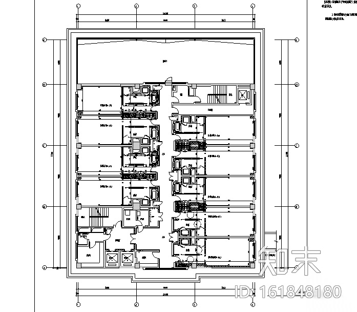 [江苏]现代奢华酒店设计施工图（附效果图+材料表）施工图下载【ID:161848180】