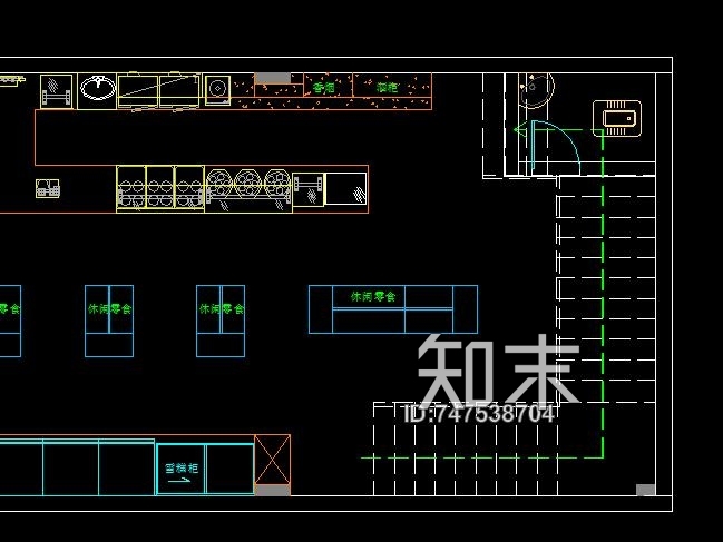 便利店方案cad施工图下载【ID:747538704】