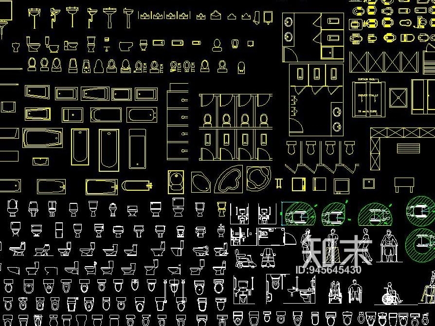 HBA-卫浴施工图下载【ID:945645430】