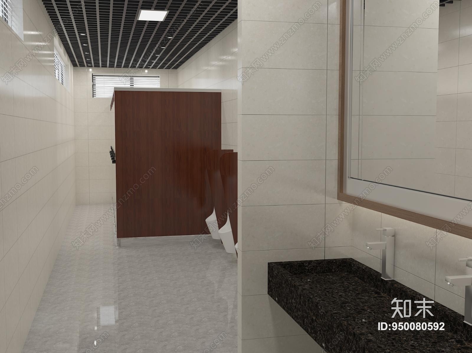 AB_Concept-公共卫生间水电施工图加效果图施工图下载【ID:950080592】