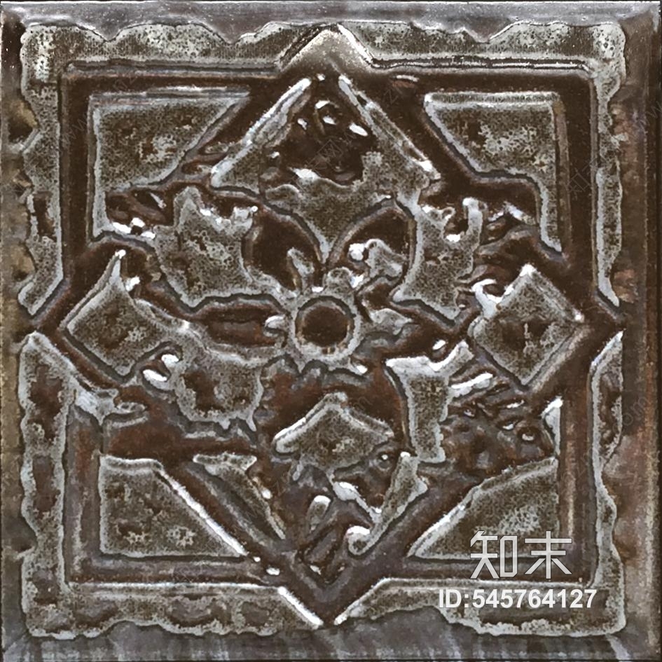 复古花片卫生间阳台厨房贴图下载【ID:545764127】