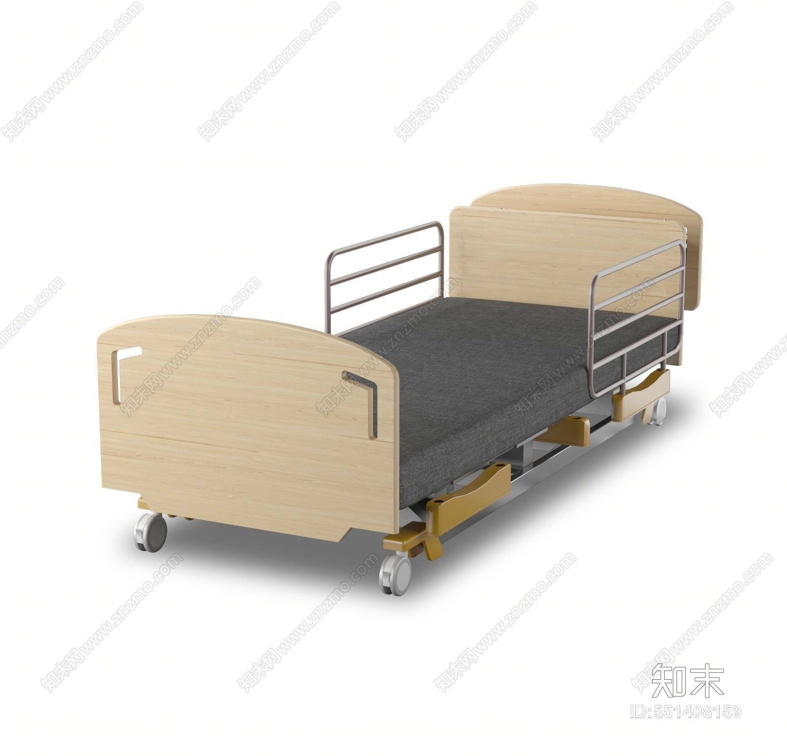 现代病床3D模型下载【ID:551408159】