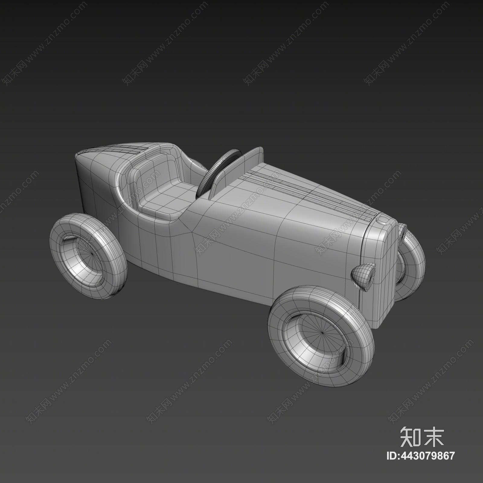 现代北欧玩具汽车3D模型下载【ID:443079867】