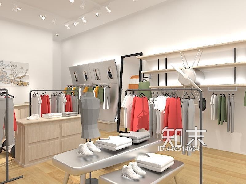 上海AK童装店丨效果图cad施工图下载【ID:446514634】