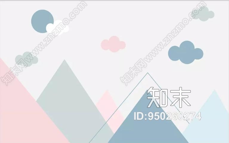 北欧儿童房壁纸贴图下载【ID:950260274】