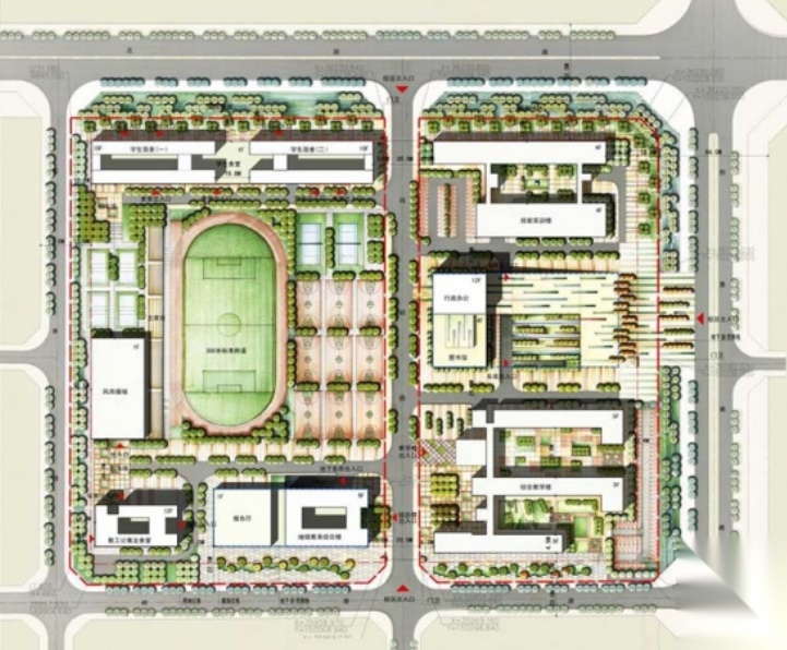 [深圳]现代校园规划及建筑设计方案文本cad施工图下载【ID:165159166】