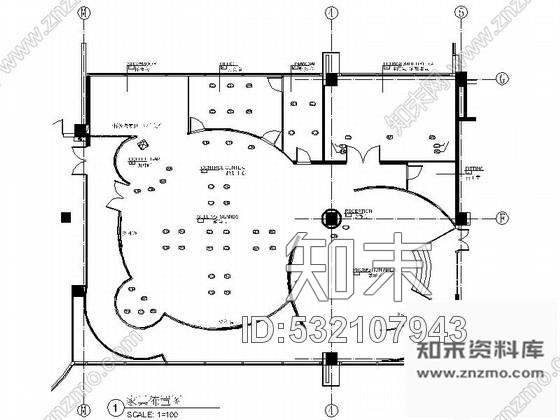 施工图上海高档现代商业中心展厅室内装修施工图cad施工图下载【ID:532107943】