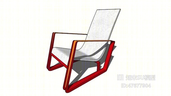 休闲椅SU模型下载【ID:47677904】