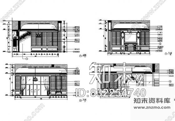 图块/节点欧式古典客厅立面设计图cad施工图下载【ID:832254740】