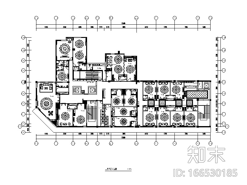 [湖南]海鲜楼设计CAD施工图（含效果图）cad施工图下载【ID:166530185】