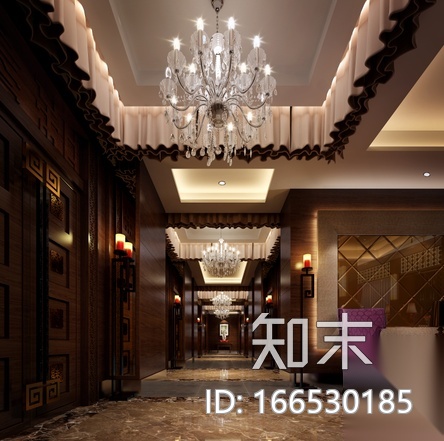 [湖南]海鲜楼设计CAD施工图（含效果图）cad施工图下载【ID:166530185】