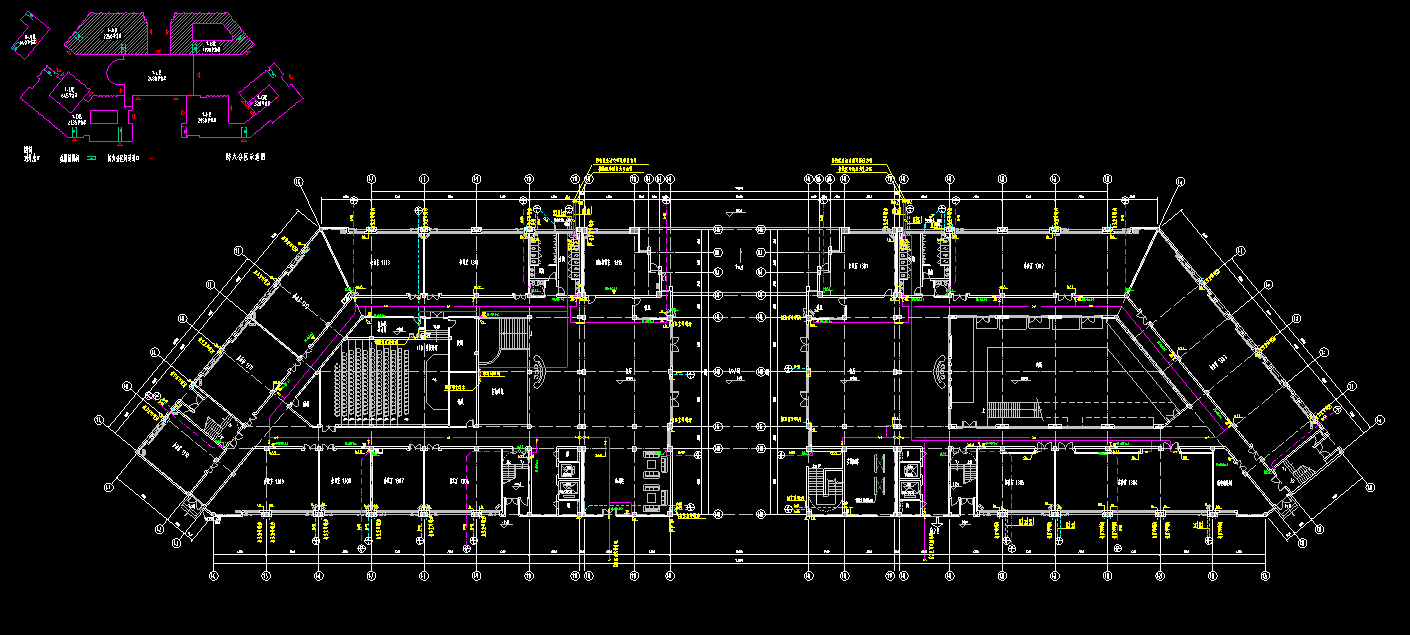 某高校石油科技中心施工图汇总（全套）cad施工图下载【ID:151562142】