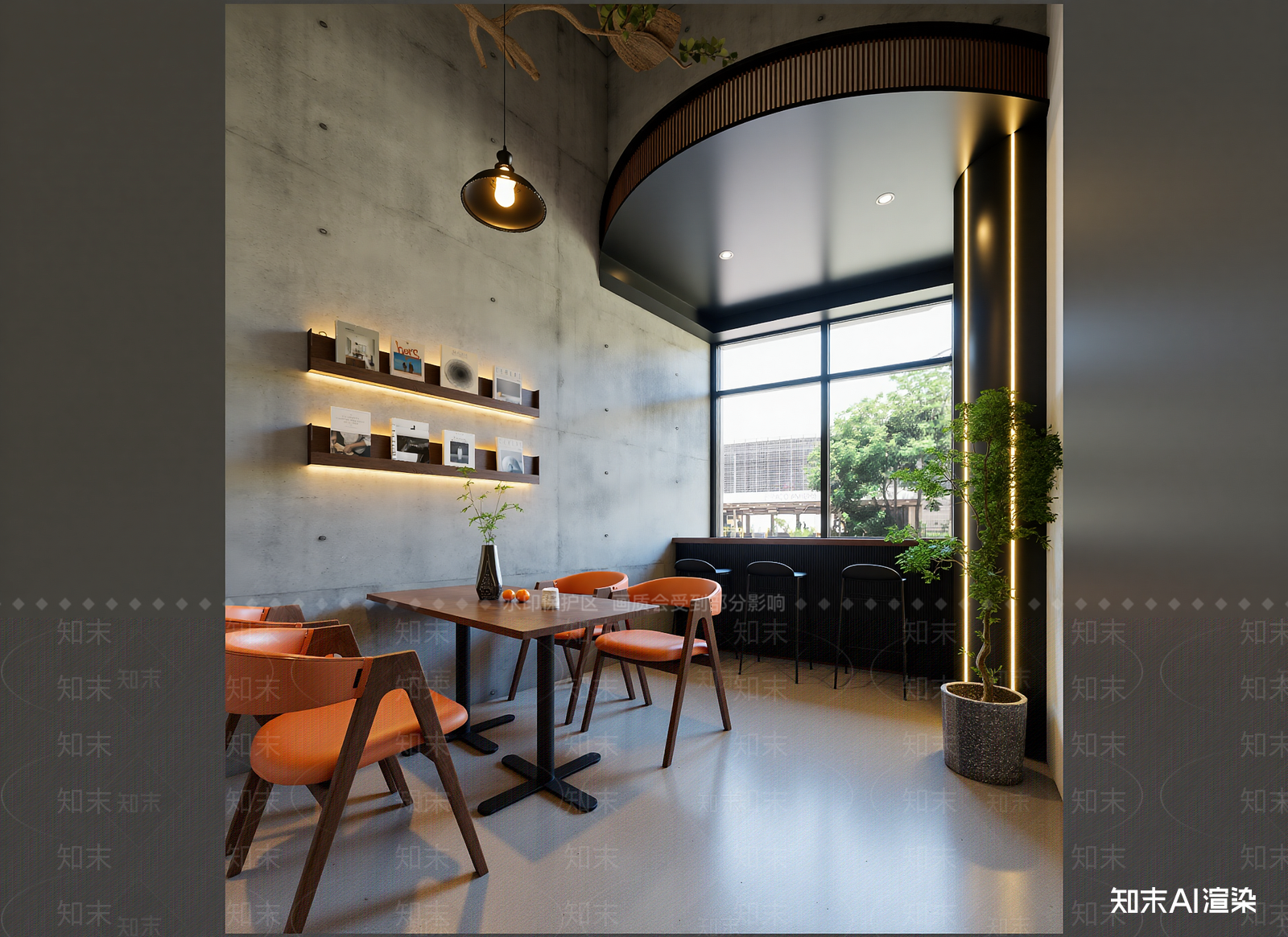 工业咖啡厅3D模型下载【ID:1214457953】