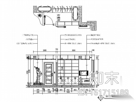 [绍兴]豪华欧式风格三居室复式楼装修图（含效果图）cad施工图下载【ID:161715189】