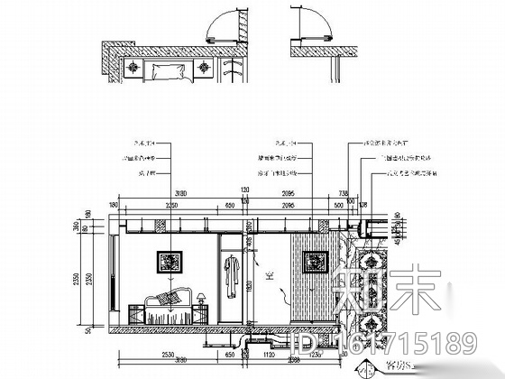 [绍兴]豪华欧式风格三居室复式楼装修图（含效果图）cad施工图下载【ID:161715189】