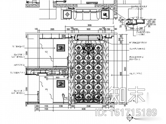 [绍兴]豪华欧式风格三居室复式楼装修图（含效果图）cad施工图下载【ID:161715189】