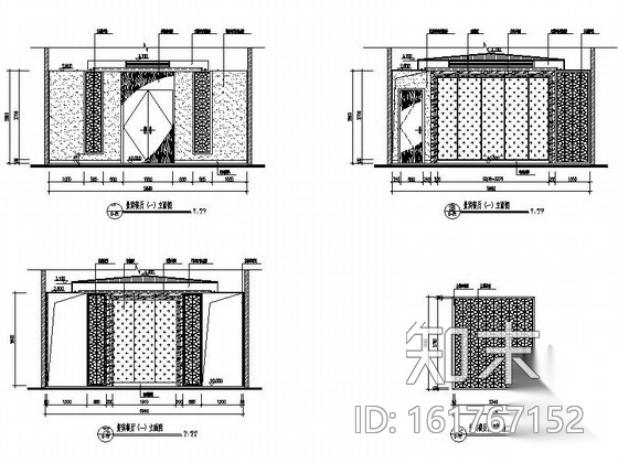 [广东]精品新中式风格餐厅室内装修施工图（含方案效果）cad施工图下载【ID:161767152】