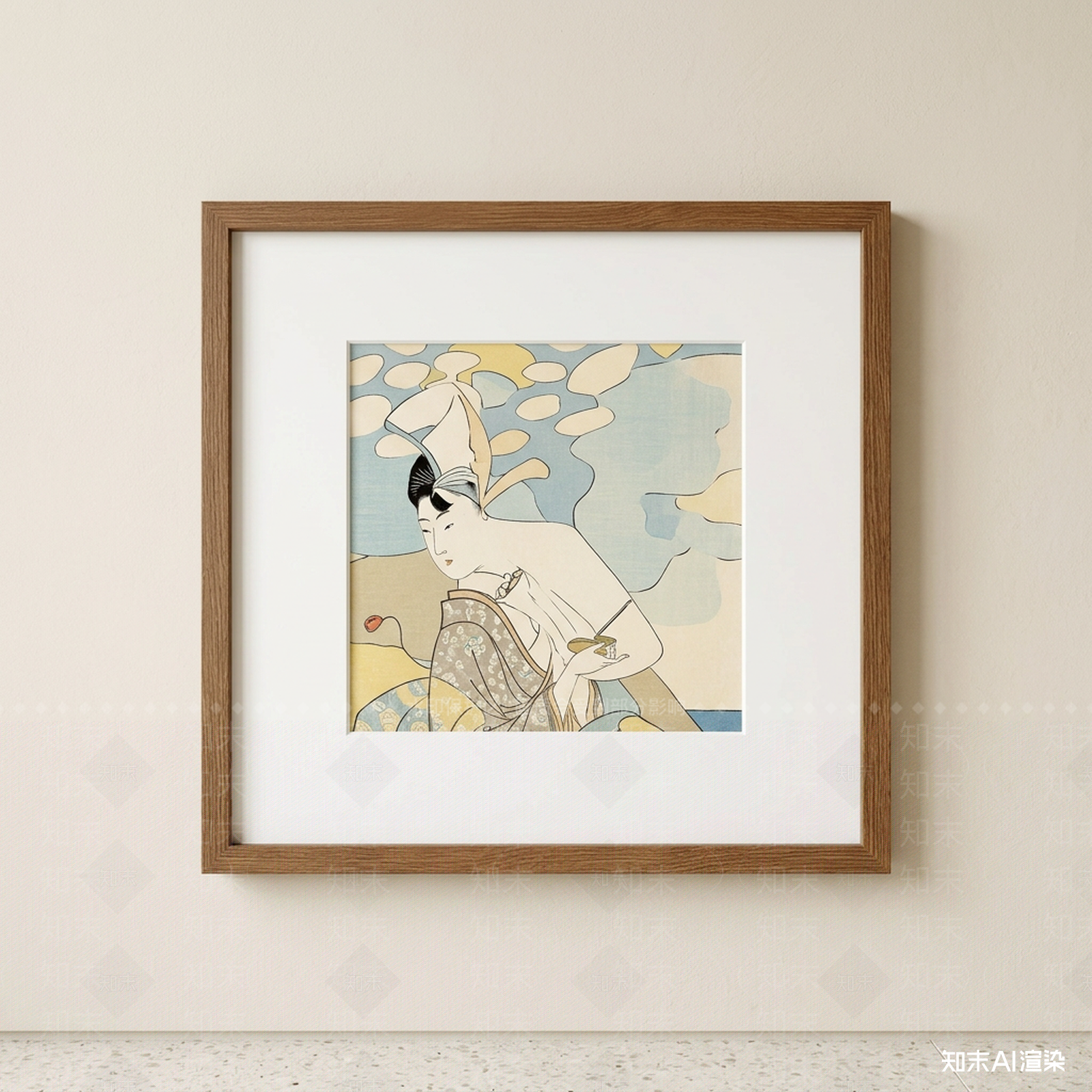 设计感挂画挂画SU模型下载【ID:1227309447】