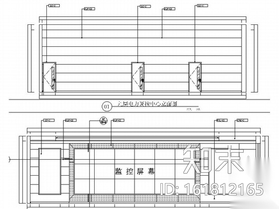 [重庆]国家供电系统办公楼室内装修图（含效果）cad施工图下载【ID:161812165】