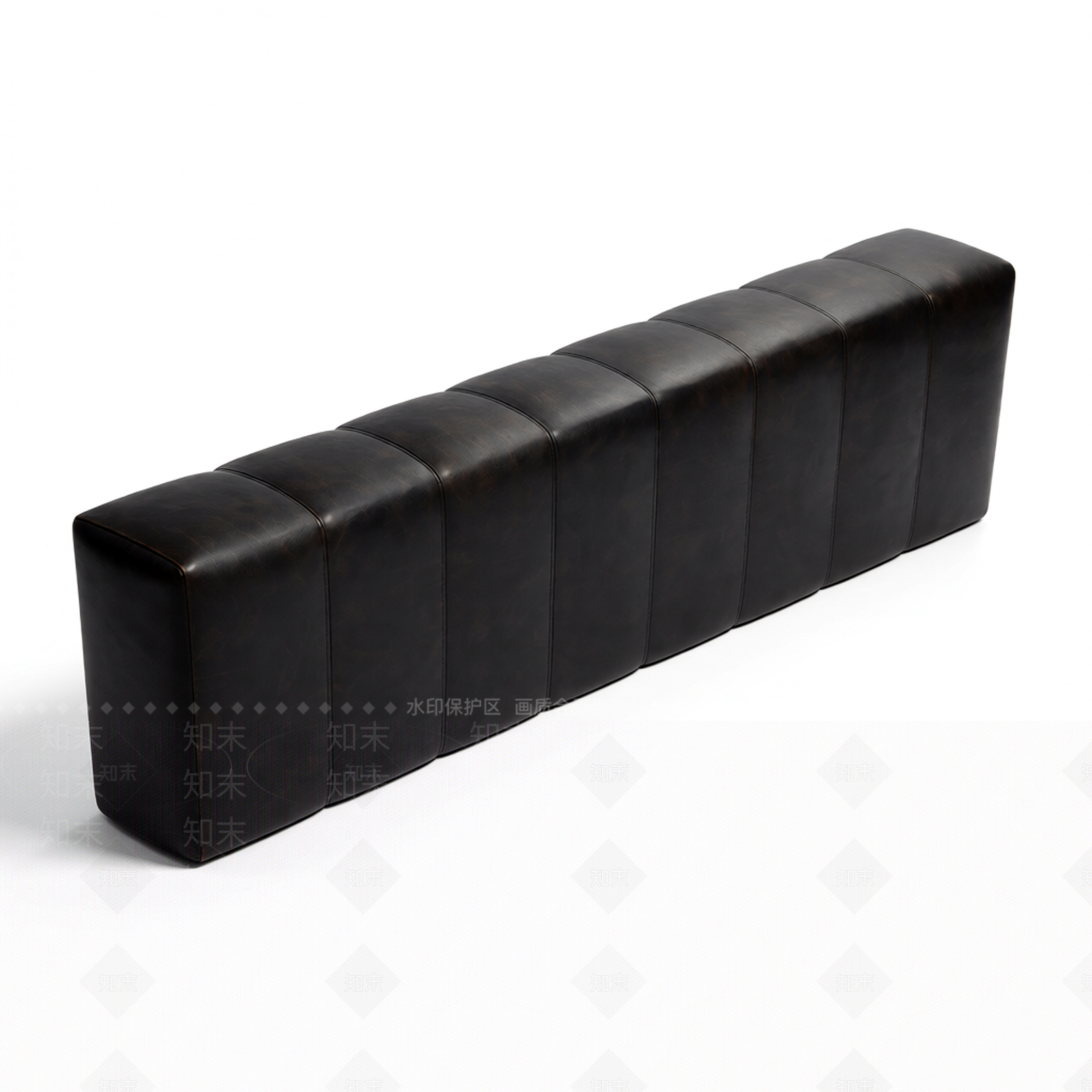 长条形皮革坐具3D模型下载【ID:1206202947】