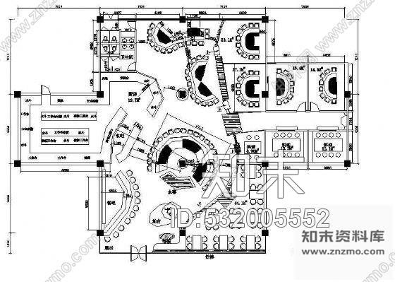 施工图某铁板烧店的装修图cad施工图下载【ID:532005552】