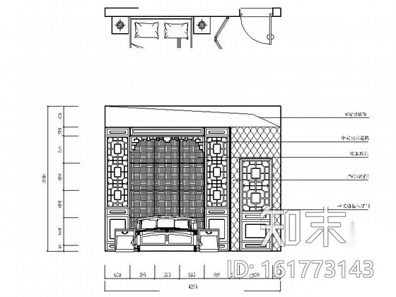 [重庆]某中式名品茶楼室内装修施工图（含效果）cad施工图下载【ID:161773143】