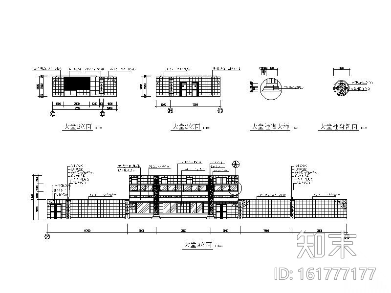 [苏州]某高层办公楼室内装修设计施工图cad施工图下载【ID:161777177】