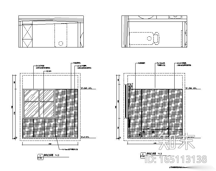 [新疆]现代风1300平米整形美容医院空间装修施工图（附效...cad施工图下载【ID:165113138】
